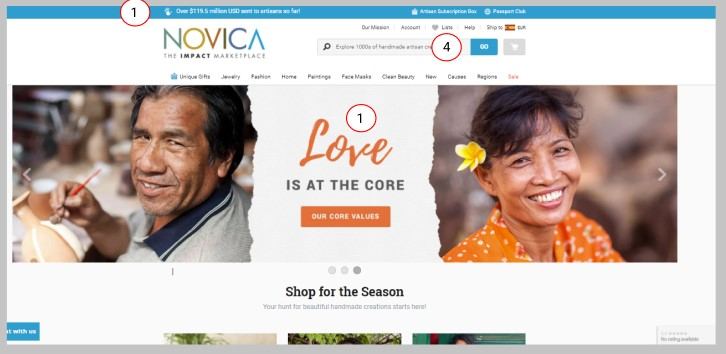 Pantallas de ecommerce anotadas para explicar sesgos cognitivos