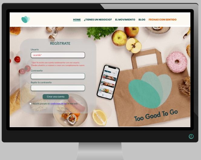 Interfaces móviles con mensajes de error reescritos
